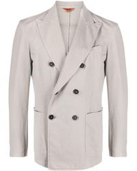 Barena - Double-breasted Cotton-blend Blazer - Lyst