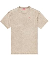 DIESEL - Logo-Patch Cotton T-Shirt - Lyst