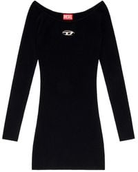 DIESEL - M-Vera Short Ribbed Dress - Lyst