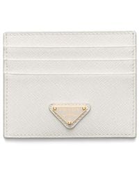 Prada - Saffiano Leather Card Holder - Lyst