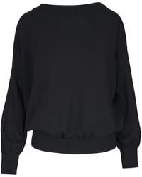 Akris Punto - Ribbed Knit Trim Wool Sweater - Lyst