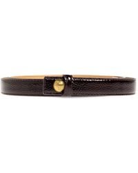 By Malene Birger - Freya Patent-Leather Belt - Lyst