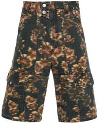 Isabel Marant - Bermudas Cargo Jemuel Con Estampado Abstracto - Lyst