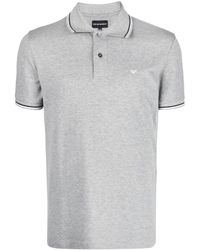 Emporio Armani - Polo à logo imprimé - Lyst