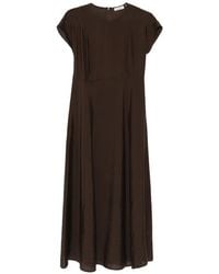 Marc O' Polo - Satin-Finish Cap-Sleeve Dress - Lyst