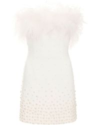 Rebecca Vallance - Therese Faux Pearl-embellished Mini Dress - Lyst