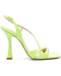 Casadei - Geraldine 110Mm Leather Sandal - Lyst