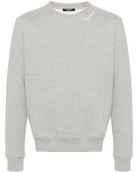 Balmain - Logo-embroidered Cotton Sweatshirt - Lyst