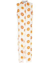 Amir Slama - Print Sol Long Beach Dress - Lyst