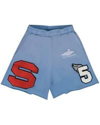 Sp5der - Logo-Patch Shorts - Lyst