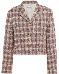 Miu Miu - Geruit Jack - Lyst