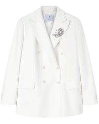 Ermanno Scervino - Embellished Double-Breasted Blazer - Lyst