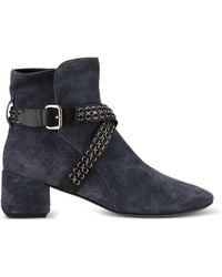 Tod's - Buckled Chain-Embellished Ankle Boots - Lyst