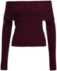 Essentiel Antwerp - Killy Off-Shoulder Ribbed-Knit Sweater - Lyst
