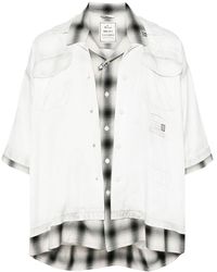 Maison Mihara Yasuhiro - Camisa de sarga con doble capa - Lyst
