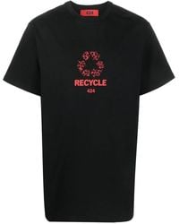 424 - Graphic-Logo-Print T-Shirt - Lyst