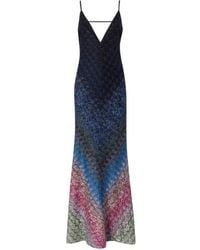 Missoni - Zigzag-Knit Open-Back Dress - Lyst