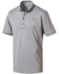 PUMA - Oxford Heather Polo Shirt - Lyst