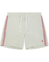 Amundsen - Striped Seersucker Swim Shorts - Lyst