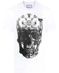 Philipp Plein - Skull-Print Short-Sleeve T-Shirt - Lyst