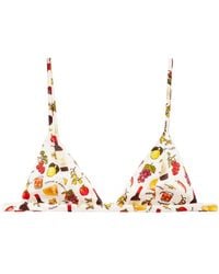 Fleur du Mal - Luxe Triangle Bra - Lyst