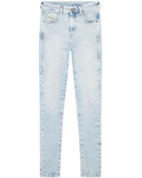 DIESEL - 1984 Slandy-High 09G17 Skinny Jeans - Lyst