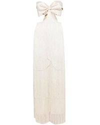 Bless - Fringed Maxi Dress - Lyst