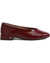 Sam Edelman - Kasey Leren Ballerina's Met Vierkante Neus - Lyst