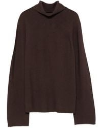 Alpha Studio - High-Neck Long-Sleeve Sweater - Lyst
