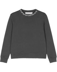 Golden Goose - Katoenen Sweater Verfraaid Met Kristallen - Lyst
