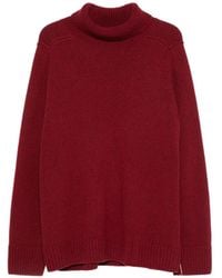 Bompard - Split-Sleeve High-Neck Sweater - Lyst
