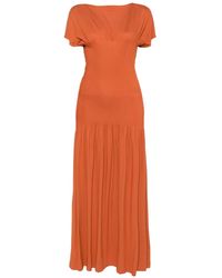 TOTEME Sleeveless Pleated Maxi Dress in Black | Lyst