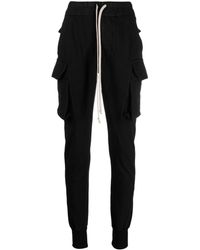 Rick Owens - Drawstring Cotton Cargo Trousers - Lyst