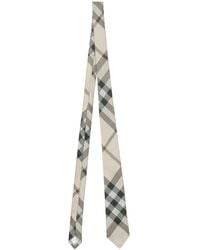 Burberry - Cravate en soie à carreaux - Lyst