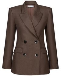Violante Nessi - Sir Double-Breasted Hexagonal-Button Blazer - Lyst