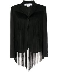 Comme des Garçons - Fringed-detail Wool Blazer - Lyst