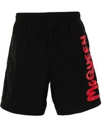McQueen - ロゴ トランクス水着 - Lyst