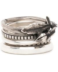 Werkstatt:münchen - Rosebud Combination Rings - Lyst