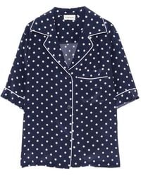 P.A.R.O.S.H. - Polka-Dot Piped-Trim Shirt - Lyst