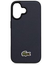 Lacoste - Logo-Patch Textured Iphone 16 Case - Lyst