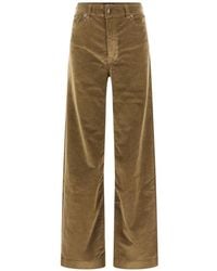 Lois - Corduroy Wide-Leg Trousers - Lyst