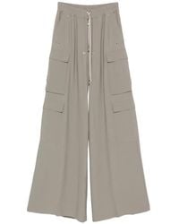 Rick Owens - Cargobelas Drawstring-Waist Wide-Leg Cargo Pants - Lyst