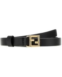 Fendi - Ff Buckle Leather Belt - Lyst