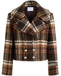 Patou - Plaid Double-Breasted Jacket - Lyst