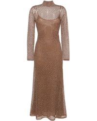 Tom Ford - Long Perforated Dress - Lyst