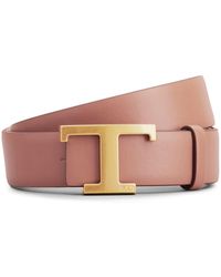 Tod's - T Timeless Reversible Leather Belt - Lyst