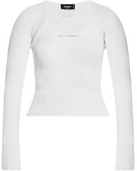 DSquared² - カットアウト リブニット トップ - Lyst