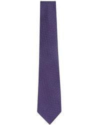 ZEGNA - Geometric-Print Silk Tie - Lyst