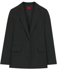 HUGO - Regular-Fit Jacket With Notch Lapels - Lyst