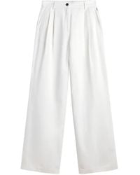 Ecoalf - Pleated Wide-Leg Trousers - Lyst